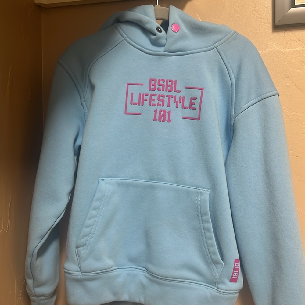 BSBL Lifestyle 101 Blue Performance Baseball Hoodie